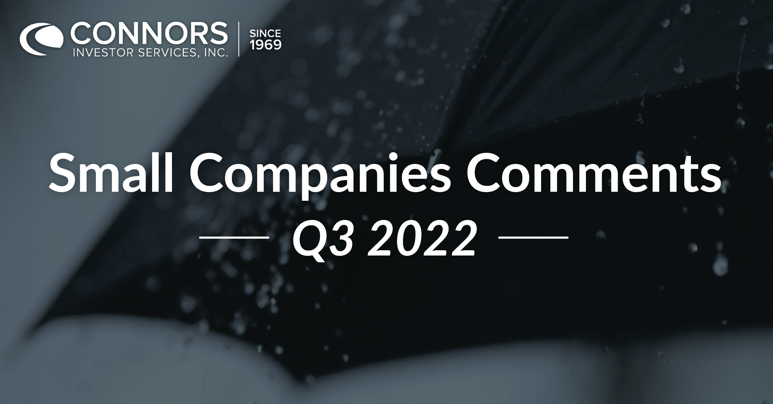 Q3 2022 Small Companies Comments